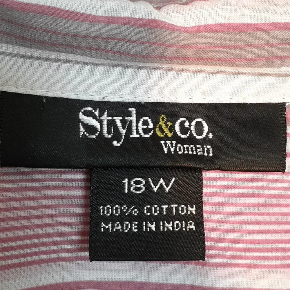 Style & Co womens vintage sheer lightweight top size 18 - Picture 4 of 7